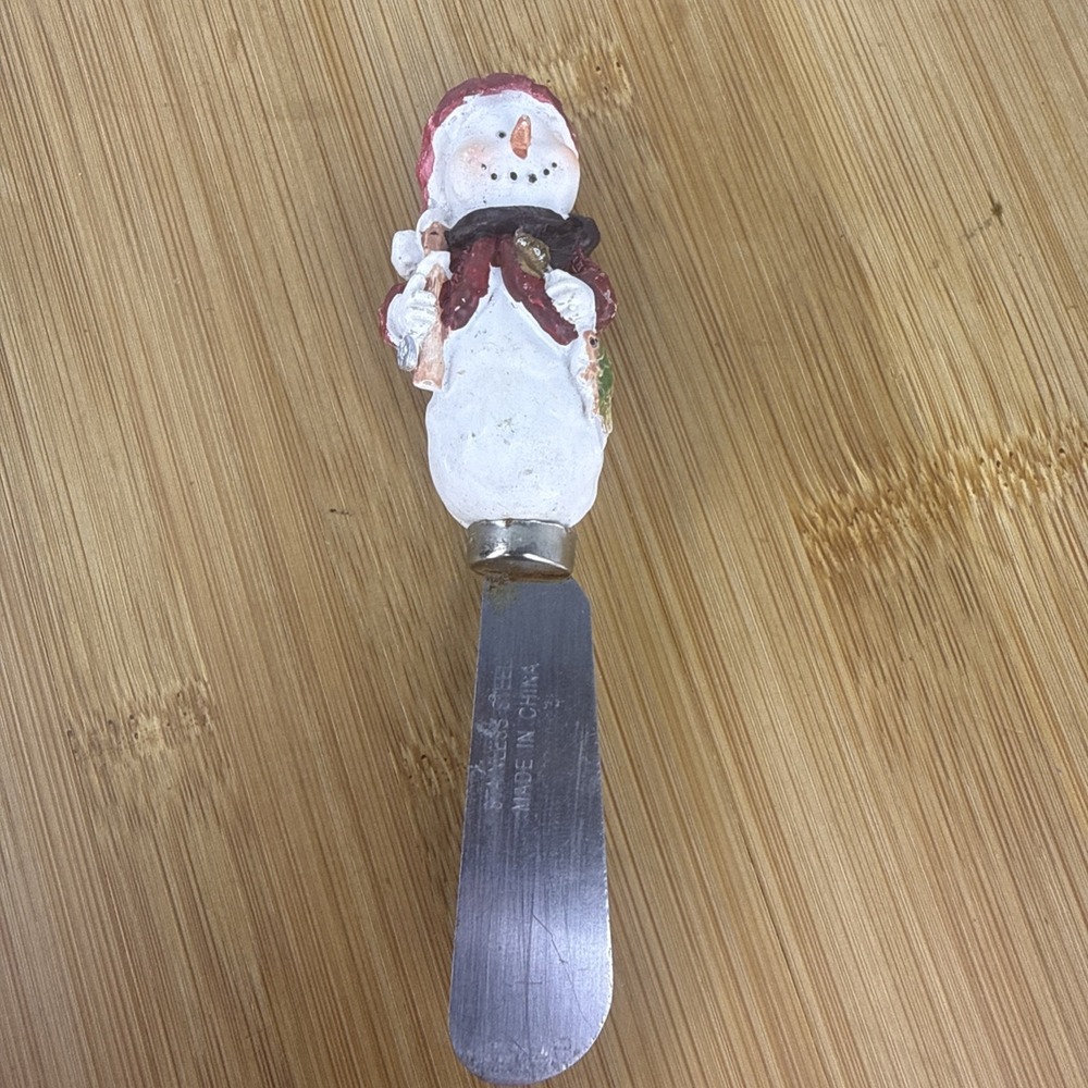 Knife Spreader Christmas Holiday‎ Snowman Cheese & Butter Spreader